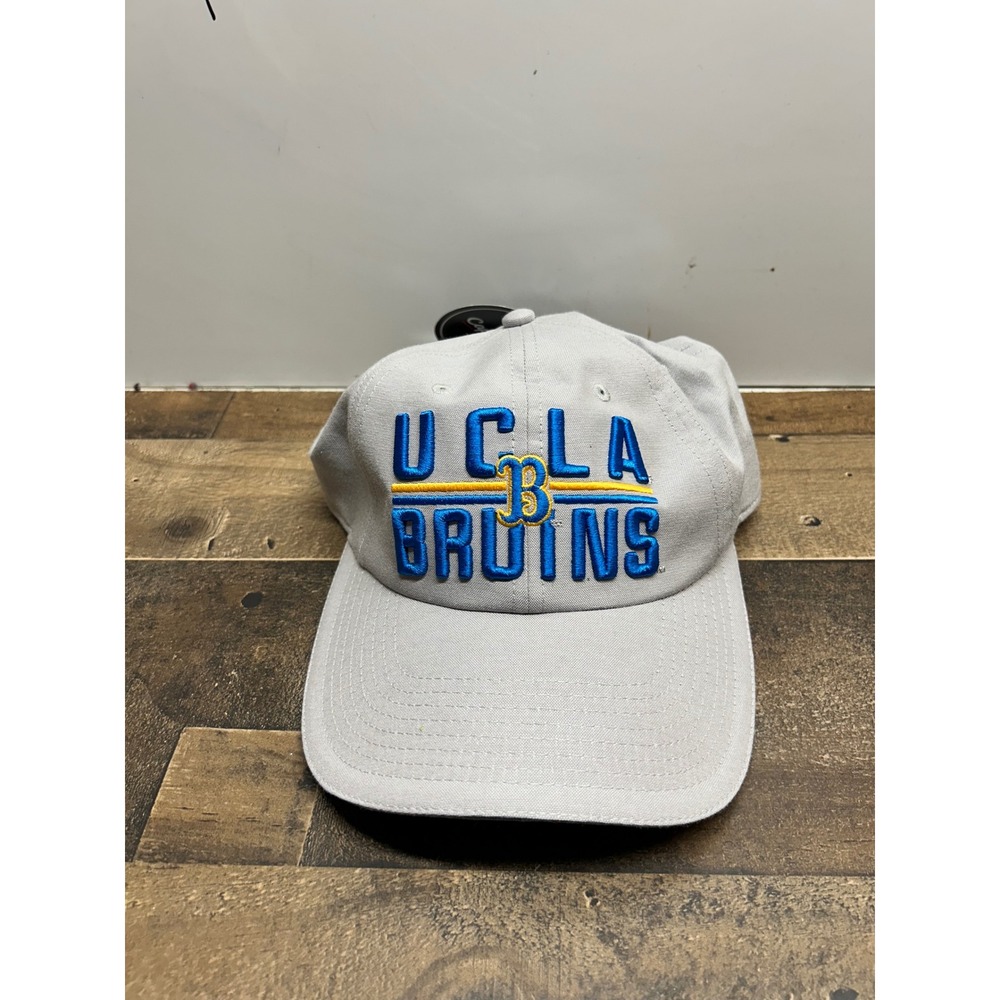 UCLA Bruins NCAA Gray Adjustable Baseball Cap Hat‎ Embroidered NEW